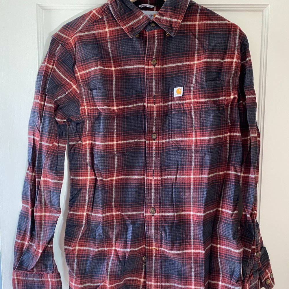 Carhartt Men's Midweight Flannel Plaid Shirt (Small)